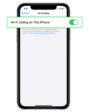 How to enable Wi-Fi calling iPhone device step 3