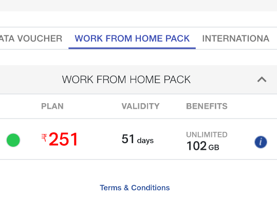 Jio work from home plan