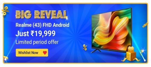Flipkart Big Billion Days TV sale - Realme 43 inch FHD Android TV